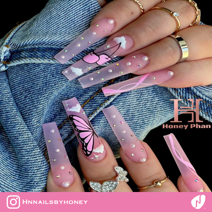 Jelly Pink Spring Nails